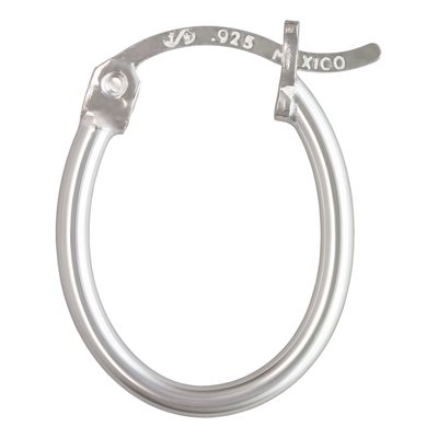 12x16.0mm Oval Eurowire Hoop (1.5mm) SPAT