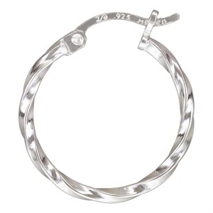 1.5x20.0mm Square Twist Eurowire Hoop SPAT