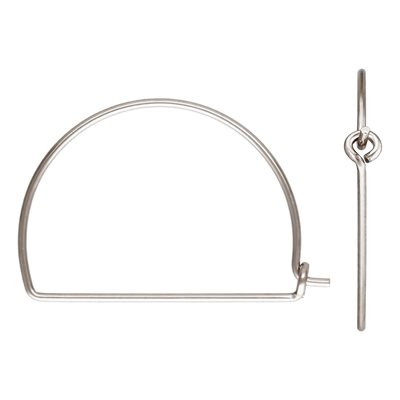 0.70x16.5x22.5mm Wire Arch Beading Hoop AT 0.70x16.5x22.5mm Wire Arch Beading Hoop AT
