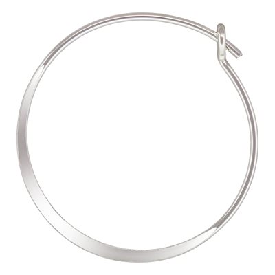 0.70x20.0mm Flattened Wire Hoop AT 0.70x20.0mm Flattened Wire Hoop AT