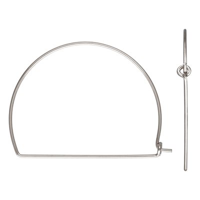 0.70x24.5x32.0mm Wire Arch Beading Hoop AT 0.70x24.5x32.0mm Wire Arch Beading Hoop AT