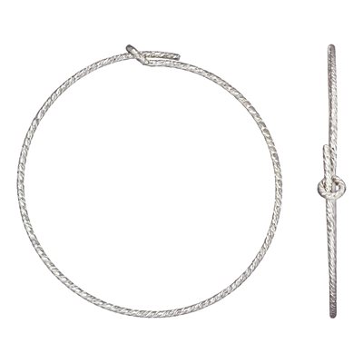 0.70x30.0mm Sparkle Wire Beading Hoop AT 0.70x30.0mm Sparkle Wire Beading Hoop AT