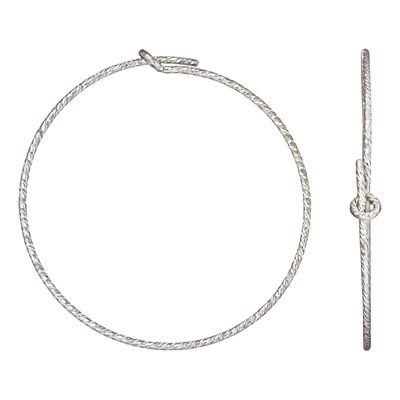 0.70x30.0mm Sparkle Wire Beading Hoop AT