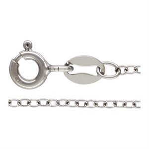 18" 1.3mm Cable Chain SPAT