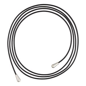 40" 1.5mm Black Leather Cord AT