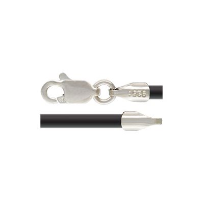24" 2.0mm Black Rubber LC 1