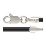 24" 2.0mm Black Rubber LC 1