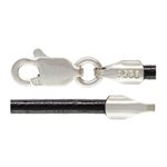 18" 2.0mm Black Greek Leather LC 1