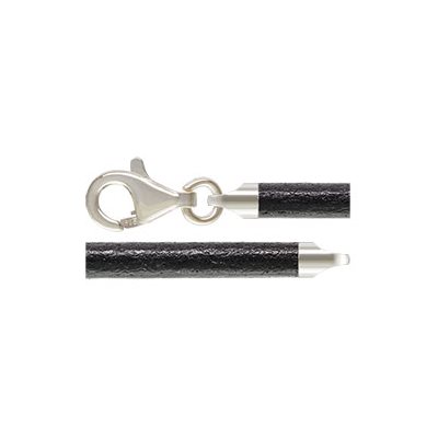 18" 3.0mm Black Leather Capri AT