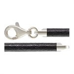 18" 3.0mm Black Leather Capri AT