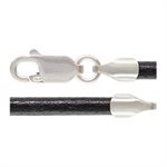 16" 3.0mm Black Greek Leather LC 3