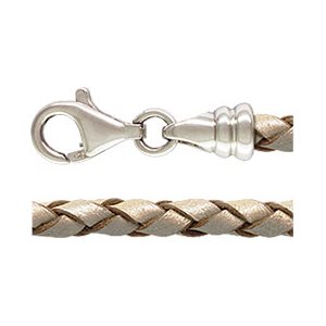 7.5" 3.0mm Pearl Braided Leather Caprice AT