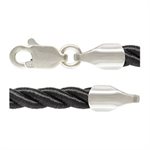 18" 3.0mm Black Satin Twist LC 1