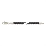 18" 3.0mm Black Satin Twist LC 1