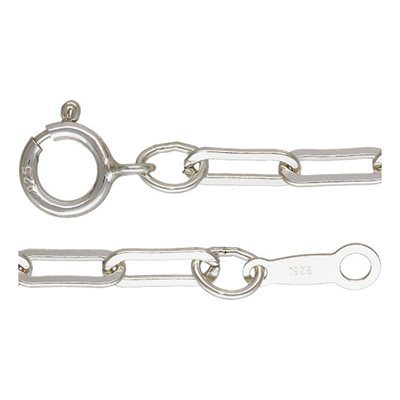 24" 2.5x6.5mm Flat Paperclip Chain AT