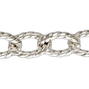 2.35x3.0mm (1811) Twisted Wire Cable Chain 100ft Spool Anti Tarnish