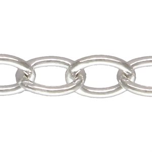 1.5mm (030) Oval Cable Chain 50ft Spool SPAT