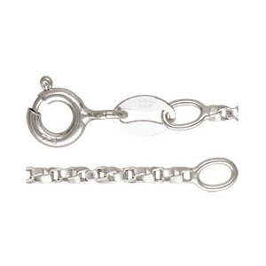 16" 1.4mm Twisted Box Chain SPAT