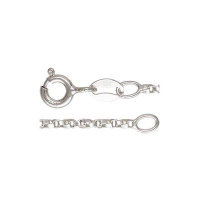 18" 1.4mm Twisted Box Chain SPAT