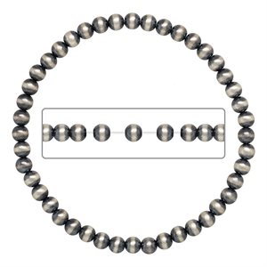 6.5" 4.0mm Navajo Pearl Stretchy Bracelet