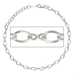 6.5" 3.7mm Figure 8 Cable Chain w / 1"Extender AT