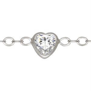 1.7mm Flat Cable 4.0mm Heart White 3A CZ (1.25" Spacing) 50ft Spool AT