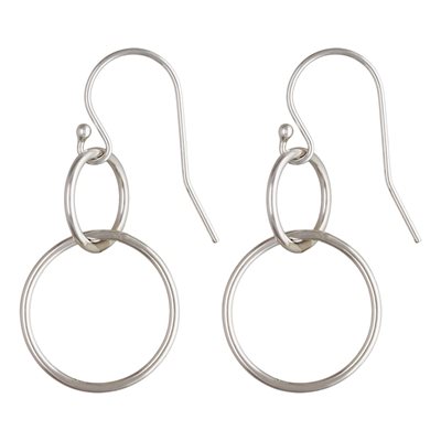 Ball End Ear Wire w / Interlocking Rings AT