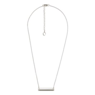 16" Cable Chain Bar Necklace w / 2" Ext AT