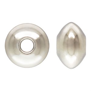 3.3x2.0mm Saucer Bead 0.9mm Hole AT