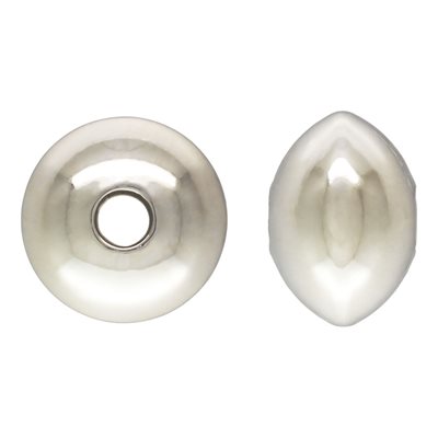 6.7x4.6mm Saucer Bead 1.5mm Hole AT 6.7x4.6mm Saucer Bead 1.5mm Hole AT