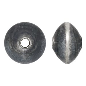 8.0x5.2mm Navajo Style Saucer Pearl 1.6mm Hole