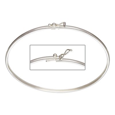 7.5" 3mm Bangle w / Clasp 7.5" 3mm Bangle w / Clasp