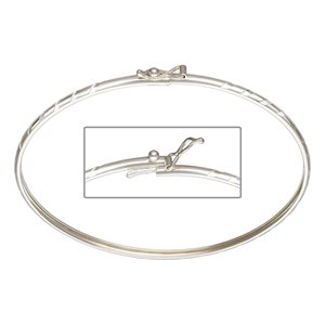 7.5" 3mm DC Striped Bangle w / Clasp
