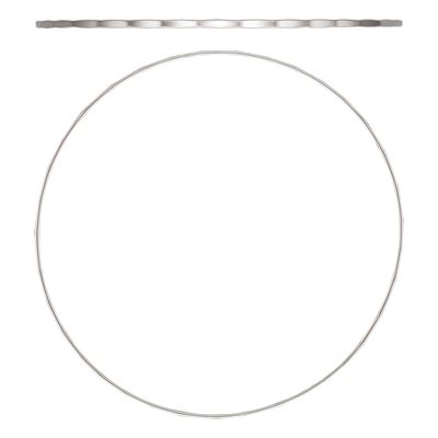 7.5" 1.0mm Hammered Wire Stacking Bangle AT