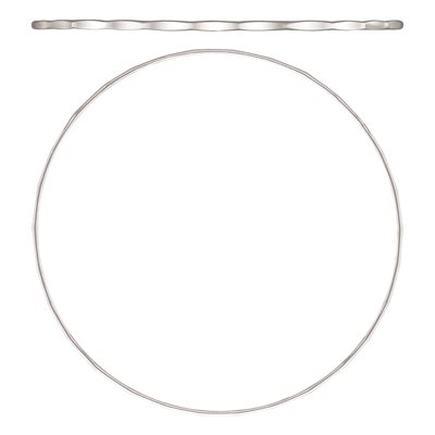 7.5" 1.3mm Hammered Wire Stacking Bangle AT
