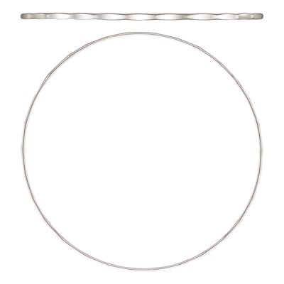 7.5" 1.3mm Hammered Wire Stacking Bangle AT 7.5" 1.3mm Hammered Wire Stacking Bangle AT