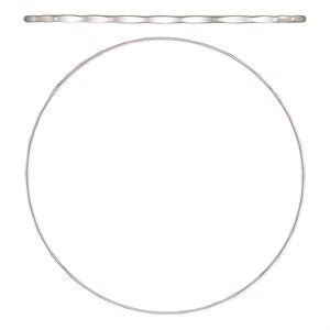 7.5" 1.3mm Hammered Wire Stacking Bangle AT