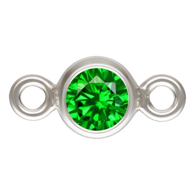 3.0mm Green 3A CZ Bezel Connector AT