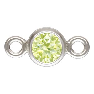 3.0mm Lime 3A CZ Bezel Connector AT