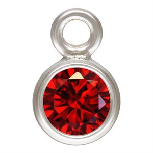 3.0mm Garnet 3A CZ Bezel Drop AT