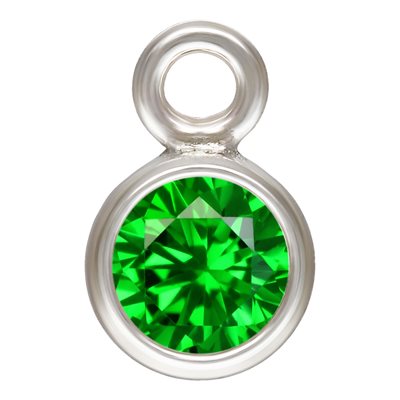 3.0mm Green 3A CZ Bezel Drop AT