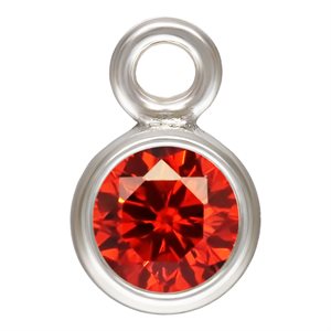 3.0mm Ruby 3A CZ Bezel Drop AT