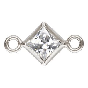 3.0mm White 3A CZ Square Bezel Connector SPAT
