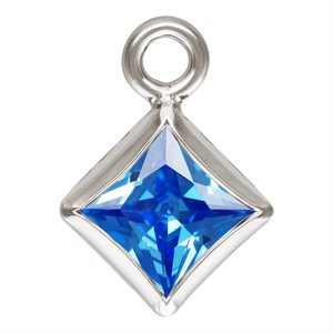 3.0mm Sapphire 3A CZ Square Bezel Drop SPAT