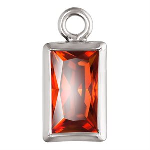 3.0x5.0mm Ruby 3A CZ Rectangle Bezel Drop SPAT