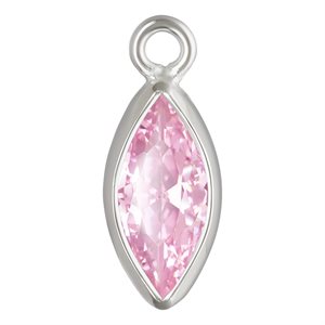 3.0x6.0mm Pink 3A CZ Marquise Bezel Drop SPAT