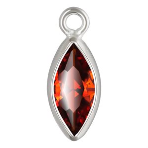 3.0x6.0mm Garnet 3A CZ Marquise Bezel Drop SPAT