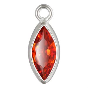 3.0x6.0mm Ruby 3A CZ Marquise Bezel Drop SPAT