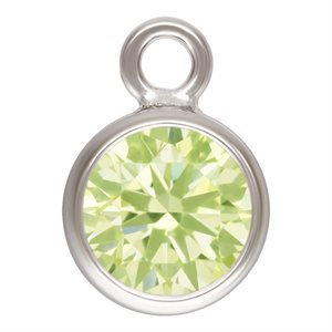 4.0mm Lime 3A CZ Bezel Drop AT