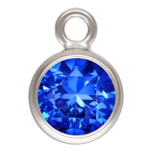 4.0mm Sapphire 3A CZ Bezel Drop AT